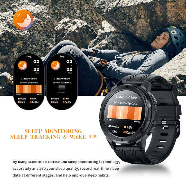 Armour watch face showing sleep function of the Armour 