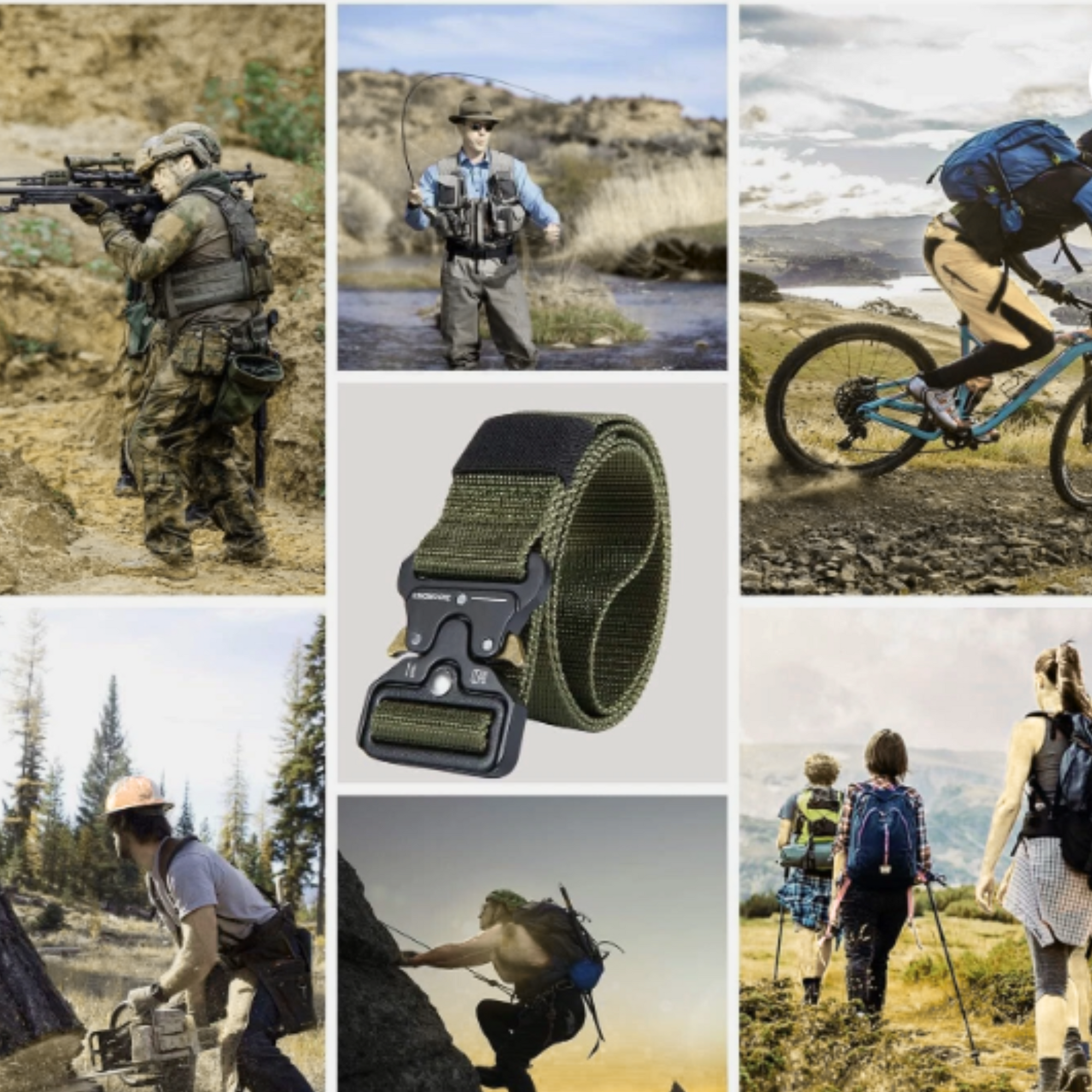 Green - Tradie Belt - Heavy Duty
