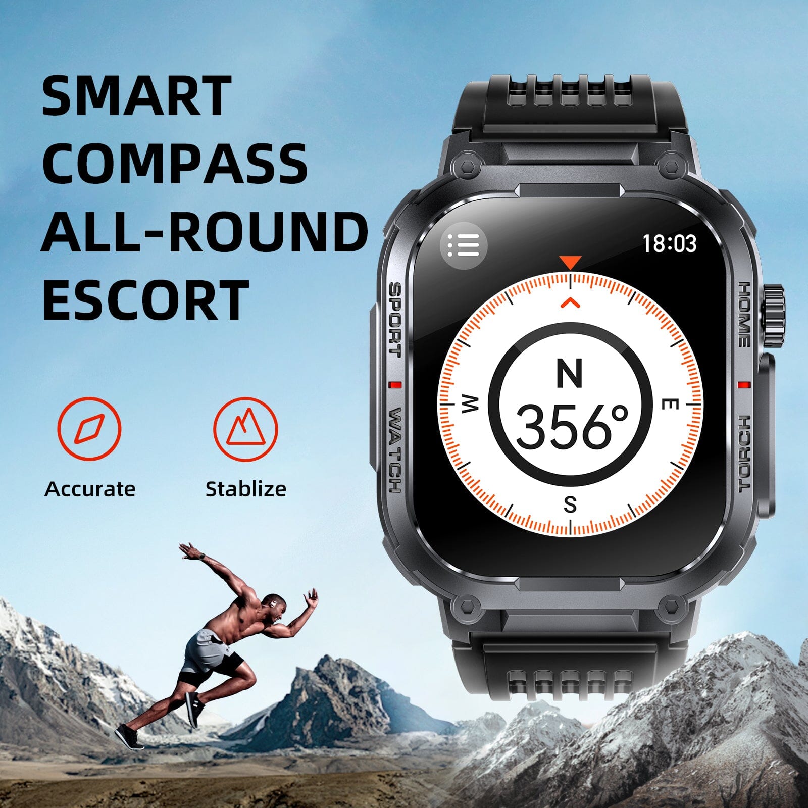 Unique Design Waterproof Smartwatch for Tradies