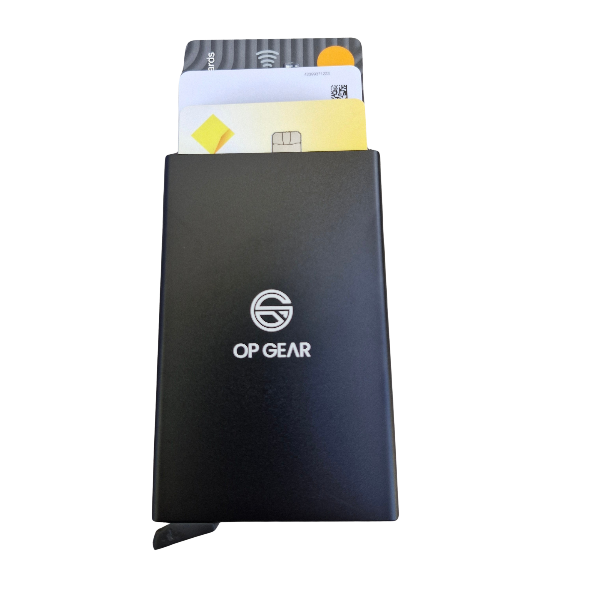 Black RFID Hard Wallet with 8 Card Capacity